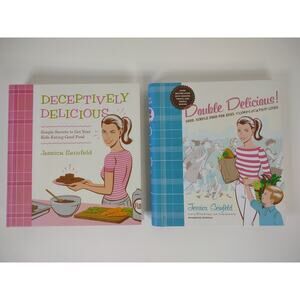 2 Jessica Seinfeld Cookbooks Deceptively Delicious & Double Delicious *READ